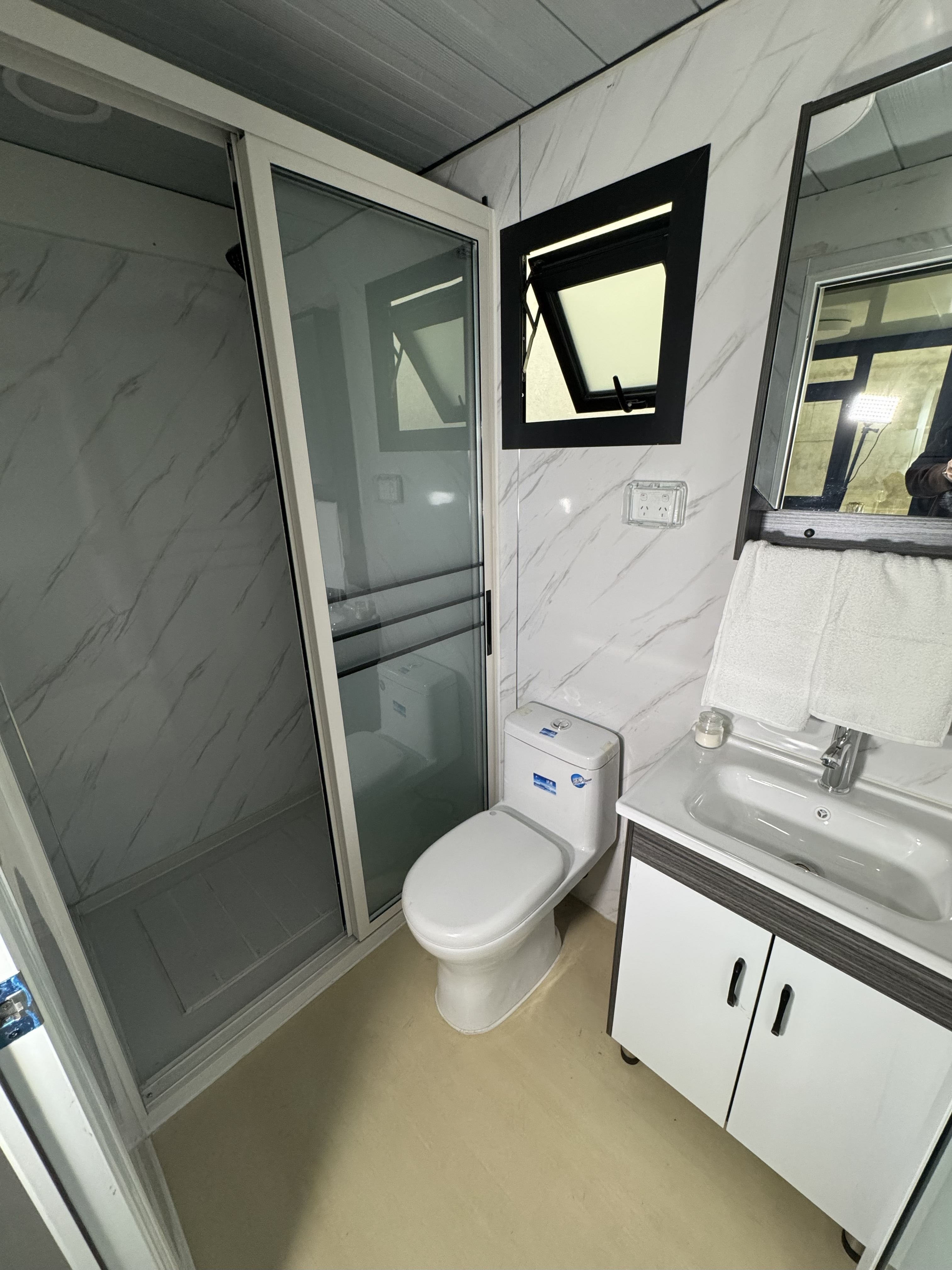 Modern Bathroom with Rainmaker Shower